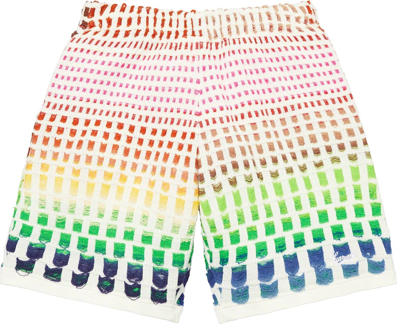 Gradient Grid Knit Short view 7